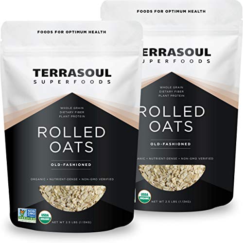 Terrasoul Superfoods Organic Rolled Oats, 5 Lbs - Gluten-Free |