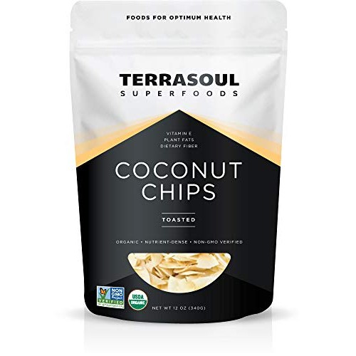 Terrasoul Superfoods Organic Toasted Coconut Chips, 12 Oz - Unsw