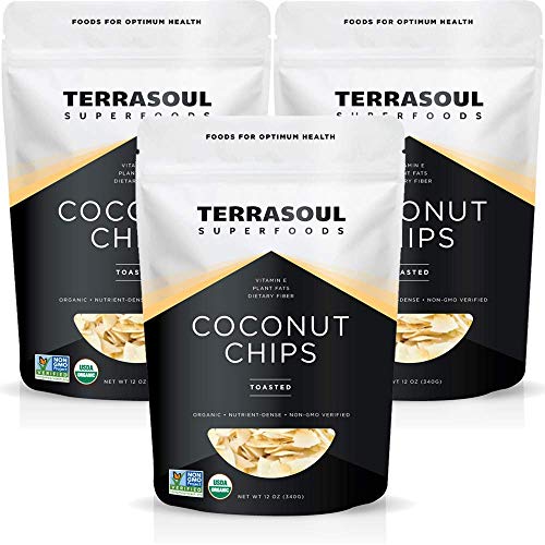 Terrasoul Superfoods Organic Toasted Coconut Chips, Pack Of 3 2