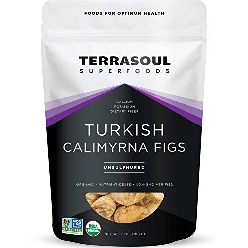 Terrasoul Superfoods Organic Turkish Figs Calimyrna, 2 Lbs - N