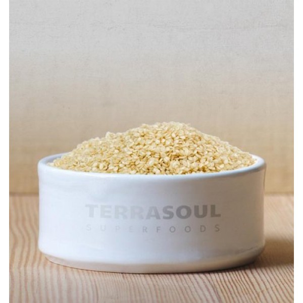 Terrasoul Superfoods Organic Unhulled Sesame Seeds, 2 Lbs - Glut...