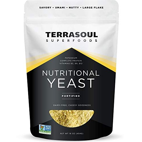 Terrasoul Superfoods Premium Nutritional Yeast Flakes, 16Oz - Fo