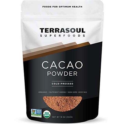 Terrasoul Superfoods Raw Organic Cacao Powder, 1 Lb - Raw | Keto