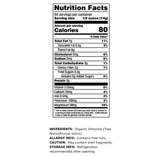 Terrasoul Superfoods Raw Unpasteurized Organic Almonds Mylk Gra