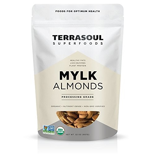 Terrasoul Superfoods Raw Unpasteurized Organic Almonds Mylk Gra