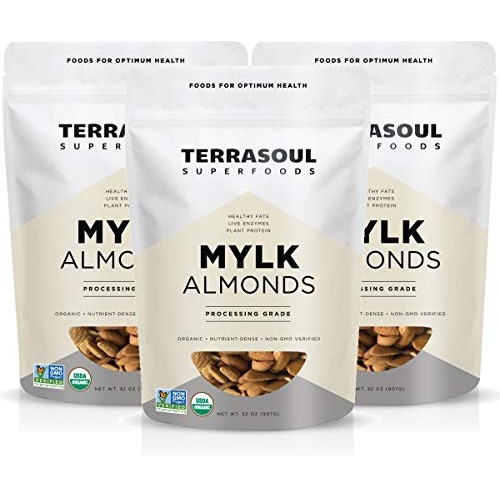 Terrasoul Superfoods Raw Unpasteurized Organic Almonds Mylk Gra