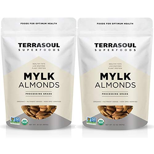 Terrasoul Superfoods Raw Unpasteurized Organic Almonds Mylk Gra