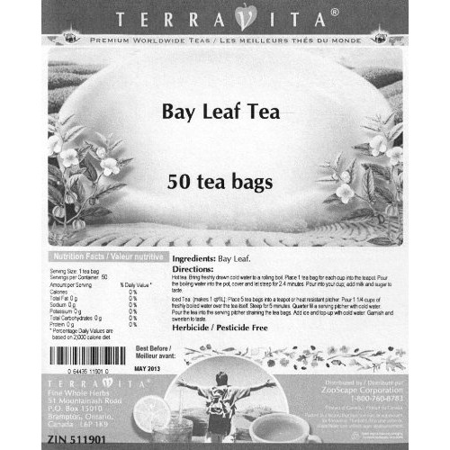Bay Leaf Tea 50 Tea Bags, Zin: 511901