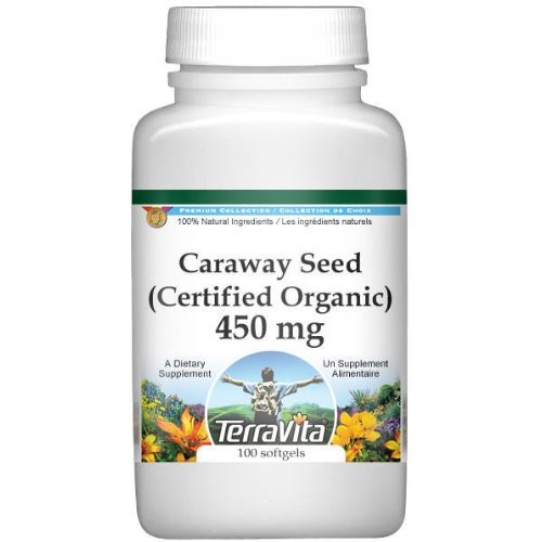 Caraway Seed Certified Organic - 450 Mg 100 Capsules, Zin: 51