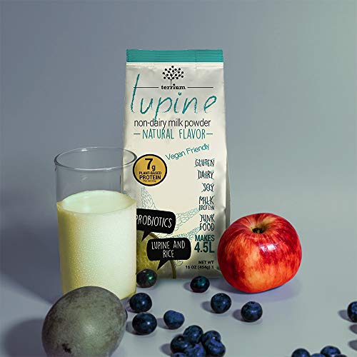 Terrium Lupin And Rice Plant-Based Milk Powder 16Oz - Vegan Milk