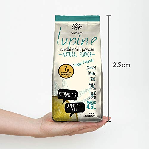 Terrium Lupin And Rice Plant-Based Milk Powder 16Oz - Vegan Milk