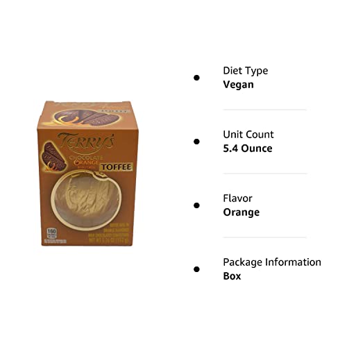Terrys Milk Chocolate Orange Toffee 5.36 oz Box
