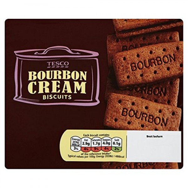 Tesco Bourbon Creams Biscuits 296G