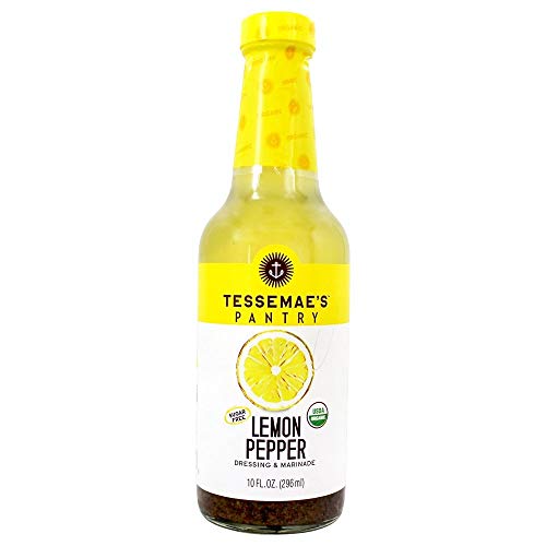 Tessemaes, Salad Dressing Lemon Pepper Organic, 10 Fl Oz