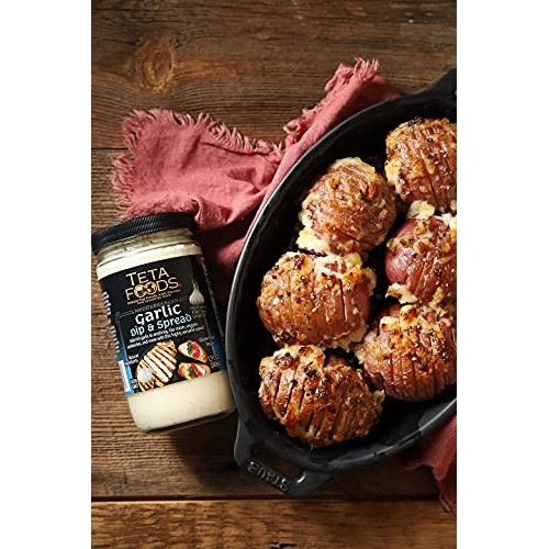 Teta Foods Garlic Dip & Spread, Shawarma Marinade, and Fattoush