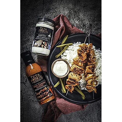 Teta Foods Garlic Dip & Spread, Shish Tawook Marinade, and Fatto...
