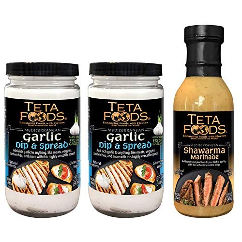 Teta Foods Gralic Spread 2 Shawarma Marinade 1 3-pack