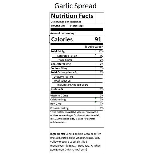 Teta Foods, Spread Garlic, 12 Ounce