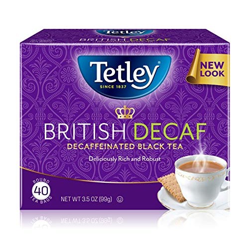 Tetley Premium Black Tea, Decaffeinated British Blend, 40 Tea Ba