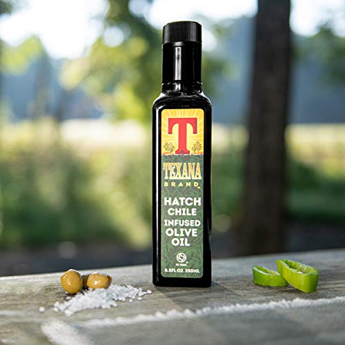 Texana Brand Hatch Chile Infused Olive Oil- 250Ml 8.5Oz Bottle