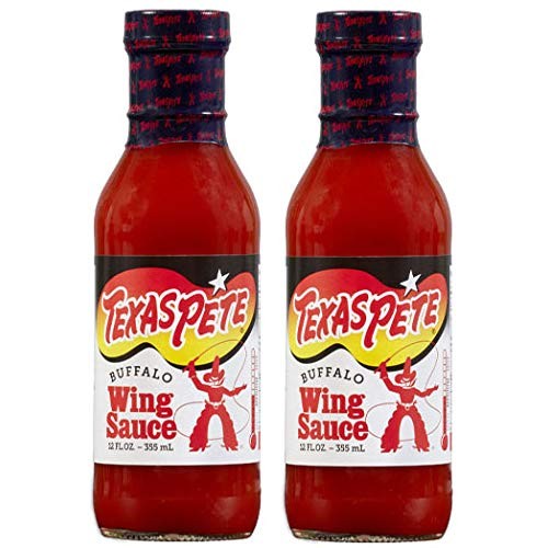 Texas Pete Buffalo Wing Sauce, Chicken Wing Sauce, 12 Ounce Glas