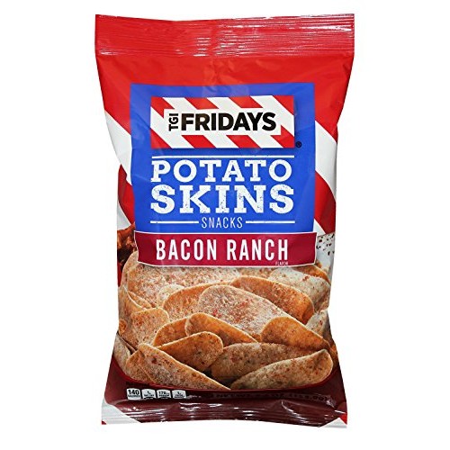 Tgi Fridays Potato Skins Snack Chips- 5.5 Oz. Bags Bacon Ranch,