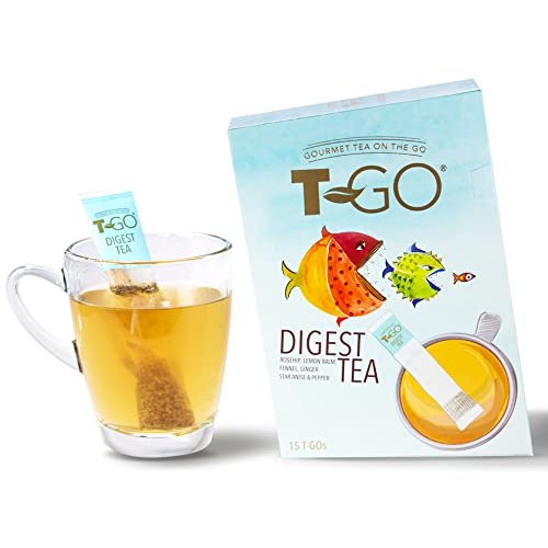 T-Go Digest Tea, On-The-Go Digestive Tea, Convenient Stirring Te...