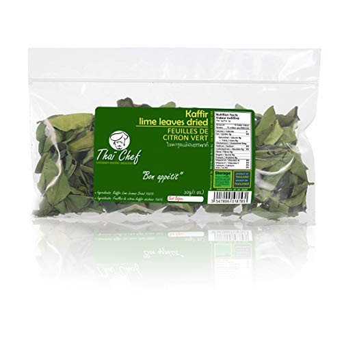 Thaï Chef : Dried-Kaffir-Lime-Leaves, 30G | Curry Leaves, Premiu