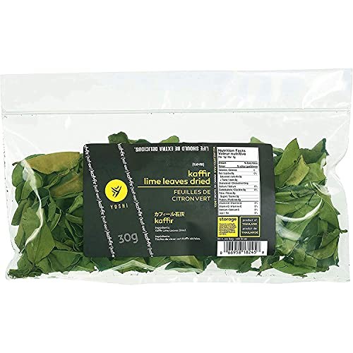 Yoshi : Dried-Kaffir-Lime-Leaves, 30G | Curry Leaves, Premium Go