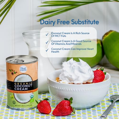 Thai Coco - Organic Coconut Cream Unsweetened Heavy Cre...