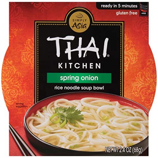 Thai Kitchen Gluten Free Spring Onion Rice Noodle Soup Bowl, 2.4