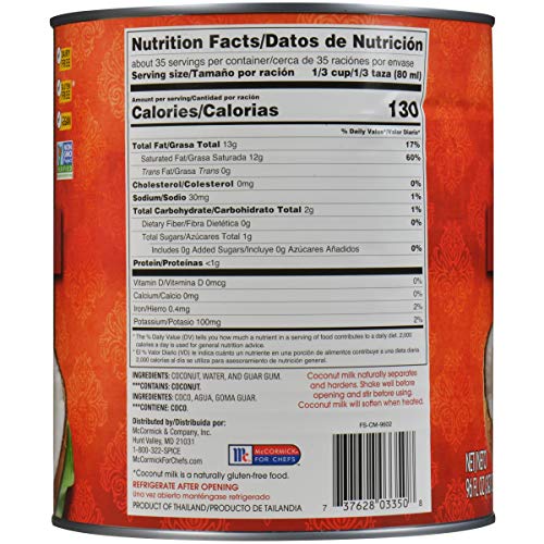 Thai Kitchen Coconut Milk, 96 Oz - One 96 Ounce Container Of Uns