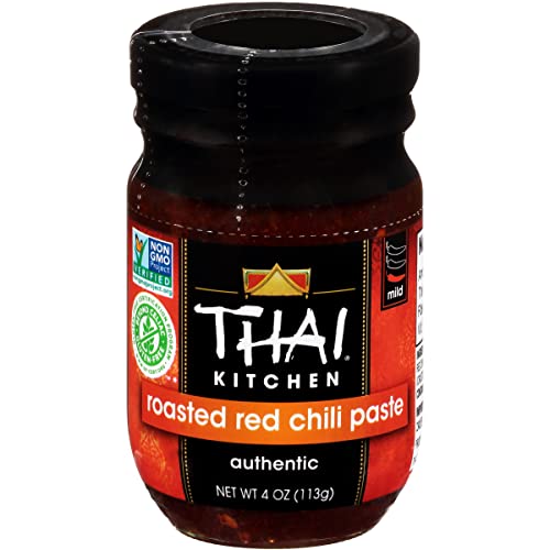 Thai Kitchen Gluten Free Roasted Red Chili Paste, 4 oz Pack of 12