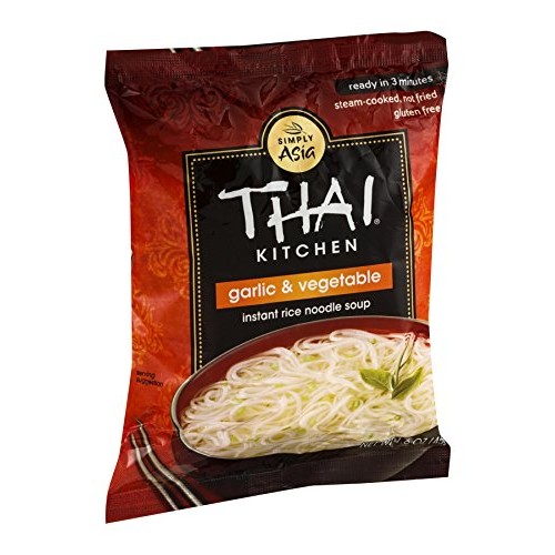Thai Kitchen Instant Rice Noodle Soup, Garlic And Vegetables, 1.