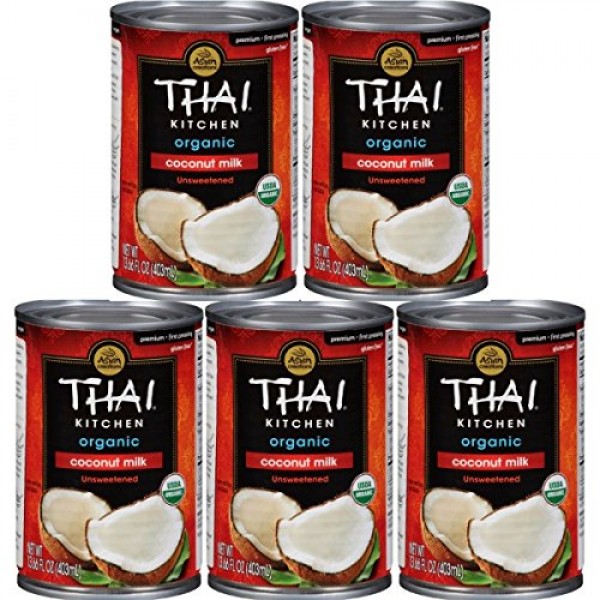 Thai Kitchen Organic Coconut Milk, 13.66 oz - Pack of 5
