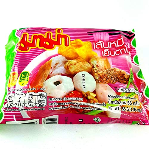 55G. X 5 Packs Rice Vermicelli Yentafo Flavour Quick Cooking T