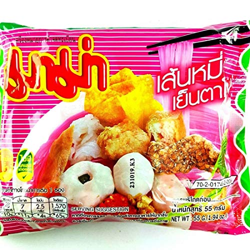 55G. X 5 Packs Rice Vermicelli Yentafo Flavour Quick Cooking T