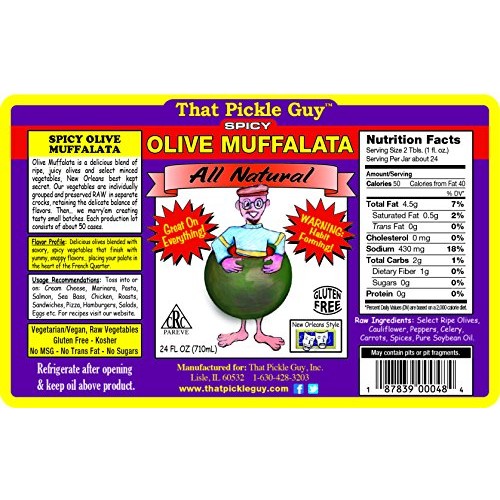 That Pickle Guy New Orleans Style Classic Olive Muffalata, Spicy