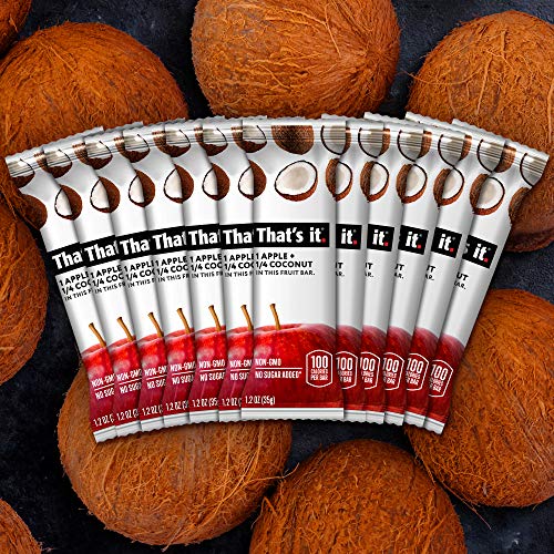 Thats It Apple + Coconut 100% Natural Real Fruit Bar, Best High
