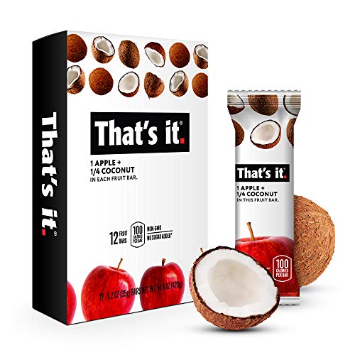 Thats It Apple + Coconut 100% Natural Real Fruit Bar, Best High