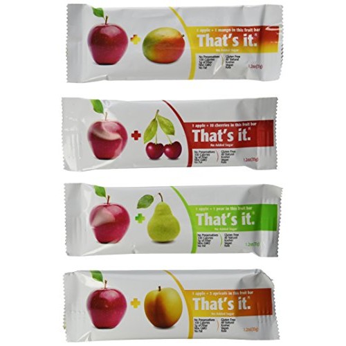 Thats It Natural Fruit Bars Variety Pack, Apple+Mango, Apple+Pe