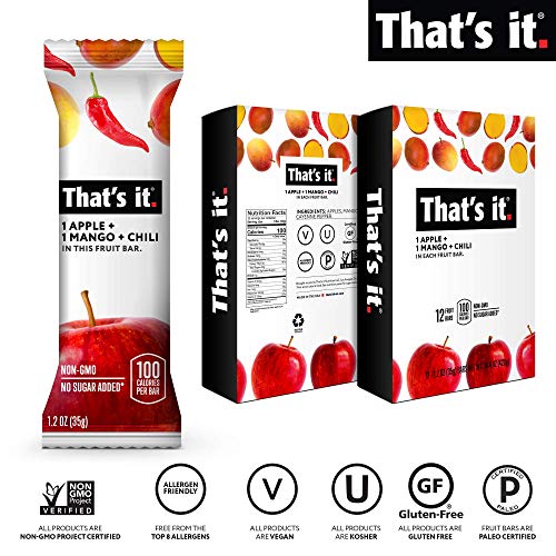 Thats It. Apple Fruit Bars, 100% Natural Great Tasting Real Dri