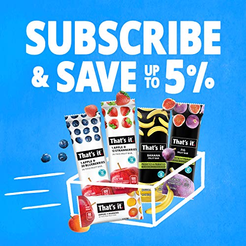 Thats It. Apple + Strawberry 100% Natural Real Fruit Bar, Best