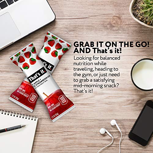 Thats It. Apple + Variety 100% Natural Real Fruit Bar, Best Hig