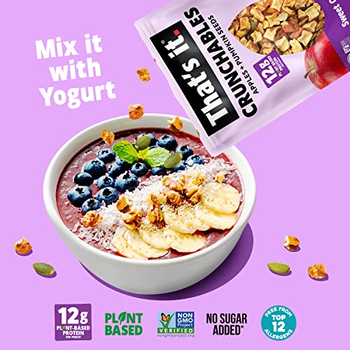 Thats it. Crunchables Variety Pack Plant Based Protein, Gluten-...