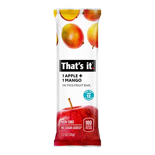 Thats it. Fruit Bars Variety Pack Mango + Cherry 100% Natural...