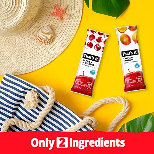 Thats it. Fruit Bars Variety Pack Mango + Cherry 100% Natural...