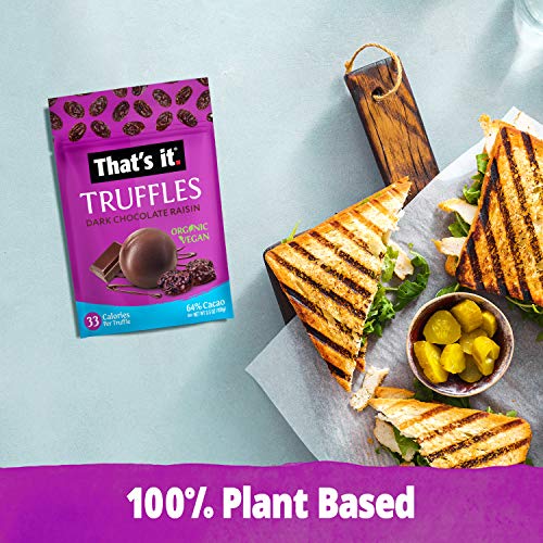 Thats It Organic Dark Chocolate &Amp; Raisin Truffles. 100% Plant-B