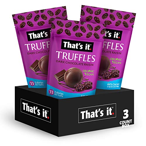 Thats It Organic Dark Chocolate &Amp; Raisin Truffles. 100% Plant-B