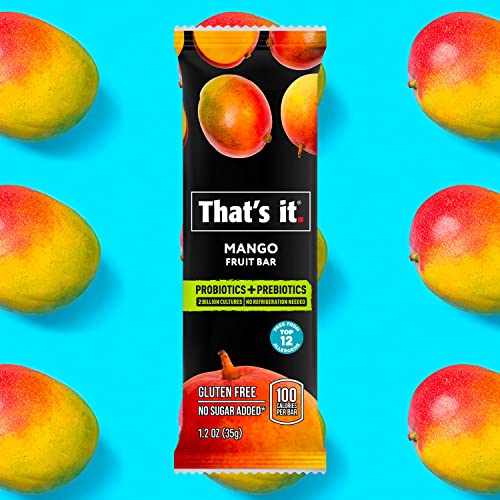 Thats it. Probiotic Bars Variety Pack Mango + Blueberry Fruit...